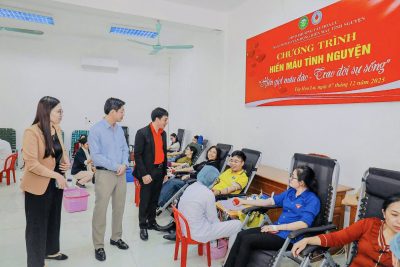 Trường THCS Trường Yên tham gia Ngày hội hiến máu tình nguyện năm 2025.
