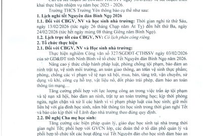 Lịch nghỉ Tết nguyên đán Bính Ngọ 2026