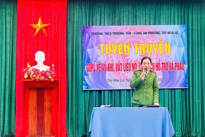 Tuyên truyền, giáo dục pháp luật về quản lý, sử dụng vũ khí, vật liệu nổ, công cụ hỗ trợ và pháo